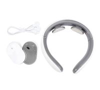 LALADEFIEE Masseur et Physiothérapie Légère en Abs sans Fil Cervical Portable 9 Niveaux D'impulsions pour Massage Cervical à Domicile