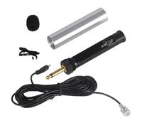 LALADEFIEE Microphone à Pince Portable pour Instrument de Musique, Micro Cravate Noir Compact et Léger, Compatible Téléphone et Utilisation Interview, Haute Fidélité, Clip Simple et Pratique