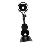 LALADEFIEE Microphone Table Mounting Clamp Set Iron And Abs Desk Clip Holder For Microphones Non Slip Secure Fixation For Broadcasting Streaming And Recording