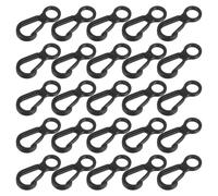 LALADEFIEE Mini Mousquetons Multifonctions en Plastique, Lot de 50 Crochets Compacts, Fixation Rapide et Antidérapante, pour Camping et Alpinisme en Plein Air