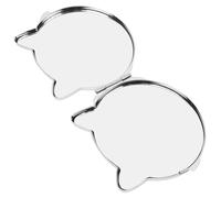 LALADEFIEE Miroir de Maquillage Portable Double Face Forme de Chat Compact et Pliable Petit Miroir de Poche pour Voyage et Usage Quotidien