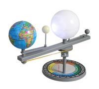 LALADEFIEE Modèle Éducatif du Système Solaire à Trois Sphères Rotatives, Outil Pédagogique D’Astronomie pour Garçon et Filles, Démonstration des Éclipses Soleil-Terre-Lune, Scientifique