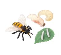LALADEFIEE Modèle Miniature Cycle de Vie Abeille Figurine Éducative Simulation Croissance Insecte Aide Pédagogique pour Compréhension Cycle Vie