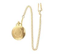 LALADEFIEE Montre de Poche Quartz Vintage Alliage Or avec Motif Créatif pour Homme Femme Montre de Poche Rétro et Précise Cadeau Anniversaire Noël Fête des Pères