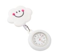 LALADEFIEE Montre Infirmière à Clip Personnalisable Boîtier Silicone Robuste, Lumineuses, Montre à Gousset Pratique, pour Personnel en Milieu Hospitalier
