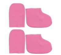 LALADEFIEE Moufles Hydratants en Paraffine pour Spa des Pieds Mains Kit Paraffine Isolant pour Pédicure Ensemble Chauffe-Mains et Pieds en Coton Soin Nourrissant et Maintien Chaleur