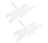 LALADEFIEE Moule en Silicone Libellule 2 Pièces, Relief Semi-3d | Blanc, Réutilisable, Détails Embossés, pour Créations Murales et Ornements D’art à Maison