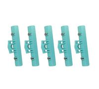 LALADEFIEE Musical Sheet Clips 5Pcs Light Green ABS Portable Page Fixing Clamps for Music Scores and Books Designed for Going Out to Play and Musical Students