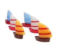 LALADEFIEE Ornements de Bateau en Résine Réalistes, Décorations Miniatures de Voiliers, 15 Pièces, pour Décor D’Aquarium et Mini Paysage, Accessoires de Décoration Marine
