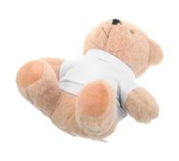LALADEFIEE Ours en Peluche DIY Petit 22 Cm Doux et Câlin en Tissu Peluche avec T-Shirt Vierge pour Décoration Anniversaire Baby Shower Noël Présent Créatif Garçon et Filles