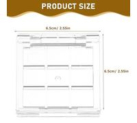 LALADEFIEE Palette de Fard à Paupières Vide 9 Compartiments Plastique Lisse 2 Pièces pour Paquet à Main et Sortie Entre Amis Personnalisé