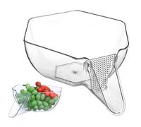 LALADEFIEE Panier Égouttoir Multifonction pour Riz avec Bec Verseur Passoire Légère pour Lavage Rapide et Sûr des Aliments Cuisine