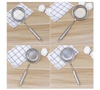 LALADEFIEE Passoire à Fondue en Acier Inoxydable 14 CM Louche à Égoutter Perforée Manche Long Cuillère de Service pour Filtrer Huile et Eau Bouillante Ustensile la Cuisine Professionnel