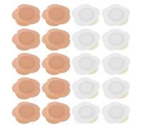 LALADEFIEE Patchs Auto-Adhésifs à L’Huile de 40 Pcs Compresses 7X7 CM Blanc et Beige Soins Ciblés pour Nombril Ventre et Pieds Pack Portable pour Soulagement Cutané et Usage Quotidien