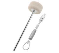 LALADEFIEE Pédale de Grosse Caisse Double avec Marteau en Feutre, Ressort Réglable, Tige Forgée en Métal, Compatibilité pour Débutants en Pratique à Domicile