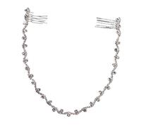 LALADEFIEE Peigne à Cheveux Chaîne Accessoire De Mariage Diadème Élégant Pour Mariée Décor De Coiffure Pour Événements Spéciaux