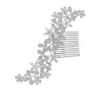 LALADEFIEE Peigne De Mariage Élégant Avec Strass Accessoire De Coiffure Pour Noces Ornement De Tête Pour Mariée Peigne Décoratif Pour Cheveux