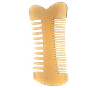 LALADEFIEE Peigne Double Face en Corne Naturelle Dents Larges et Fines pour Massage Cuir Chevelu Cheveux Secs ou Mouillés Usage Familial et Professionnel