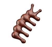 LALADEFIEE Peigne Massage Chevelu Bois de Santal Dents Larges Stimulateur Points Acupression pour Hommes et Femmes Améliore Circulation Sanguine et Soulage Maux de Tête