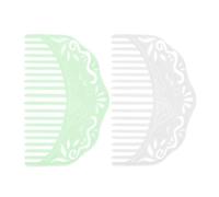 LALADEFIEE Peignes Latéraux pour Cheveux Lot de 2 en Imitation Jade Blanc et Vert, Accessoires Coiffure Multifonctionnels pour Femmes et Costumes Anciens