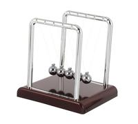 LALADEFIEE Pendule de Newton Métal et Plastique Boules Équilibre pour Expérience Scientifique et Enseignement Gadget Ludique de Transfert de Force Décoration Bureau et Maison