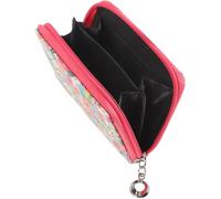 LALADEFIEE Petit Porte-Monnaie à Fleurs Imprimé Floral PU, Portefeuille Zippé Compact pour Femme, Léger et Pratique, Paquet Monnaie pour Usage Quotidien, Motif N°5