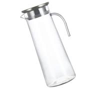 LALADEFIEE Pichet à Boire avec Couvercle en Acrylique 1,2l Capacité Grosse, Élégant et Classique pour Maison et Salon, Réservoir D'eau de Refroidissement Solide