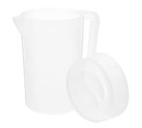 LALADEFIEE Pichet à Boisson Réutilisable en Plastique Transparent 2000ml avec Couvercle, pour Réfrigérateur et Boissons Froides D'été
