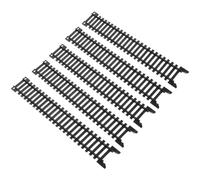 LALADEFIEE Pièces de Rails de Train en Plastique 5 Pcs Rails Droits pour Circuit de Train Miniature Garçon et Filles Accessoires de Remplacement Éducatif Compatible et Tramways