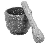 LALADEFIEE Pilon à Ail Manuel avec Bol Broyeur Grosse Taille en Polypropylène Résistant, Presse-gingembre Pratique et Presse-purée pour Pommes de Terre, Ustensile Cuisine Polyvalent