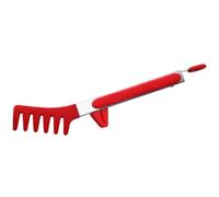 LALADEFIEE Pince à Pâtes Multifonctionnelle en Silicone Rouge 30 Cm, Pince Alimentaire Ergonomique à Lame Dentelée, Accessoire la Cuisine pour Spaghetti, Salade, Barbecue et Buffet