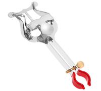 LALADEFIEE Pince Porte-partitions Trompette Argenté Lyre Compacte et Légère et Pratique pour Instruments de Musique de Marche