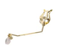 LALADEFIEE Pince pour Partition Cor d'Harmonie Dorée Clip Blanc Porte-Partitions Portable Réglable pour Fanfare et Orchestre Accessoires Musique pour Trompette et Trombone Maintien Sûr et