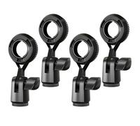 LALADEFIEE Pince Rotation 270 Degrés en Plastique Noir pour Pied de Micro Structure Solide Lot de 4 Pièces pour Présentations et Réunions