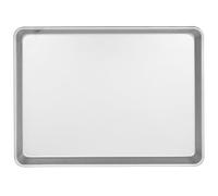 LALADEFIEE Plaque à Pâtisserie Rectangulaire Résistance la Température en Alliage D'aluminium Argenté Distribution Chaleur Lisse Compacte Cuisine et