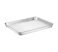 LALADEFIEE Plaque de Cuisson Acier Inoxydable Résistante et Réutilisable Plateau de Four Polyvalent pour Pâtisserie Pizza et Rôtissage Facile à Nettoyer