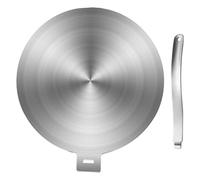 LALADEFIEE Plaque de Diffusion Chaleur Acier Inoxydable pour Cuisinière à Gaz et Induction Adaptateur Plaque Vitrocéramique Multifonction avec Fonction Décongélation Résistante Haute