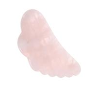 LALADEFIEE Plaque de Grattage en Cristal Rose Gua Sha Outil de Massage Visage et Yeux Accessoire de Soins de Beauté Design Incurvé Favorise la Détente et L'Éclat Peau