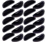LALADEFIEE Plaquettes Nasales 20 Paires en Silicone Antidérapantes Support Nasal Souple Augmentant la Hauteur pour Lunettes Adaptées aux Lunettes