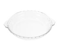 LALADEFIEE Plat à Tarte en Verre 20 Cm Résistant la Chaleur pour Cuisson Uniforme Micro-ondes, Forme Classique pour Quiches et Réfrigérateurs