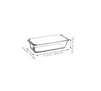 LALADEFIEE Plat de Cuisson Verre Trempé Rectangulaire Résistant à Vaisselle Raffiné pour Cuisine Maison et Restaurant Plat Four Micro-ondes Polyvalent