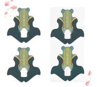 LALADEFIEE Plateau à en Papier Vert Nail Art 100pcs Forme Queue de Poisson pour Extension Acrylique et Utilisation Professionnelle ou Débutant