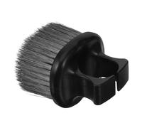 LALADEFIEE Plumeau de Cou Coiffeur Noir en Plastique et Fibre, Brosse de Nettoyage Facile à Nettoyer Prise Confortable, pour Salon de Coiffure et Usage Professionnel