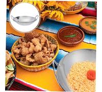 LALADEFIEE Poêle Inox Ronde Double Poignée Casserole Acier Inoxydable Épaisse Pan Anti-éclaboussures pour Cuisine Familiale Cuisson Hot Pot Fruits de Mer Légumes