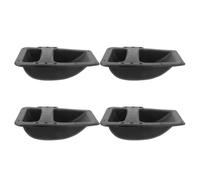 LALADEFIEE Poignées de Transport pour Haut-Parleur Cosmo Lot de 4 Noires 21,3 X 15,3 X 5 CM Surface Lisse pour Montage sans Pré-Perçage sur Enceintes de Scène