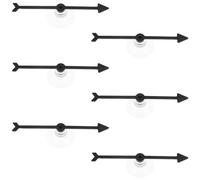 LALADEFIEE Pointeur à Flèche Tournante avec Ventouse 10 CM, Lot de 6 Pièces en Plastique Résistant, Accessoire pour Jeux de Société Scolaires et Fêtes, Plateau de Jeu Tournant Interactif