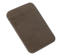 LALADEFIEE Porte-Cartes Vertical Léger et Résistant Étui Portable pour Cartes d'Identité Permis et Cartes de Crédit Organiseur Compact pour Bureau et Voyage Couleur Gris Foncé