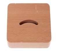 LALADEFIEE Porte-chausse-pied en Bois Compact 9x9x3,5 Cm Base de Rangement Stable et Autoportante Support Écologique pour Entrée et Placard Organisateur de Chaussures Maison Pratique