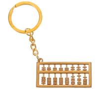 LALADEFIEE Porte-clés Boulier Cuivre Style Chinois Pendentif Abaque Décoratif pour Trousseau Clés Ornement Léger pour Voiture et Sac