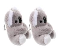 LALADEFIEE Porte-clés Koala en Peluche 2pcs pour Organiser Clés et Décoration Paquet, Matériau Peluche et Coton Pp, pour Présents de Fête et Accessoires Garçon et Filles